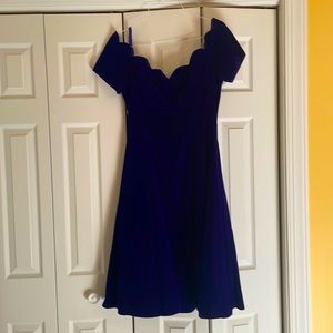 Gorgeous Velvet Off-the-Shoulder Dress